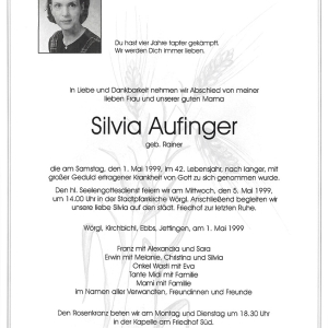 Aufinger Silvia Geb. Rainer G
